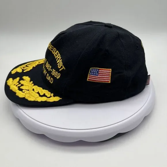 Vintage1980s 1984 U.S. Army Reservist Donald Hume Scrambled Eggs Hat USA Made